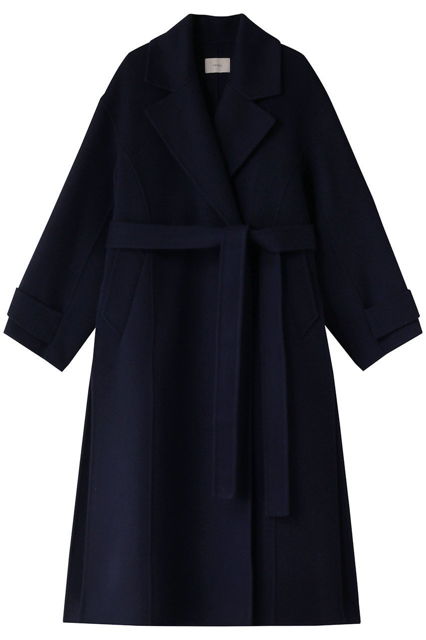 【ル フィル/LE PHIL】のソフトウールリバートレンチコート インテリア・キッズ・メンズ・レディースファッション・服の通販 founy(ファニー) ファッション Fashion レディースファッション Fashion for Women アウター Coat / Outerwear Collection コート・ロングコート・ピーコート Long Coats, Peacoats & More トレンチコート / 春秋の定番アウター Trench Coats エレガント 上品 Elegant スリット Slit, Slit Detail ダブル Double, Double-Breasted フォルム Silhouette, Form マキシ Maxi, Full Length リバーシブル Reversible, Two-Sided リラックス Relax, Relaxed Fit ロング Long, Long-Length ネイビー|ID: prp329100004765864 ipo3291000000034504700