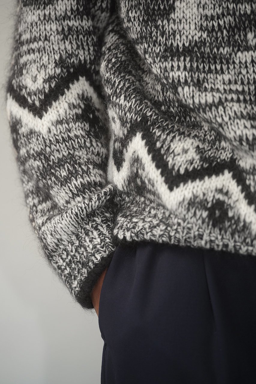 【バトナー/BATONER / MEN】の【MEN】モヘア ノルディック クルー ネック 人気、トレンドファッション・服の通販 founy(ファニー) 　ファッション　Fashion　メンズファッション　Fashion for Men　トップス・カットソー　Cut & Sew Tops　ニット・セーター / 定番トップス　Knit Tops & Sweaters　なめらか　Smooth, Silky Texture　スラックス　Slacks, Dress Pants　デニム　Denim, Jeans Material　モダン　Modern, Contemporary　新作・新入荷　New Arrivals / New In　A/W・秋冬　Autumn/Winter　other-6|ID: prp329100004765865 ipo3291000000034504712