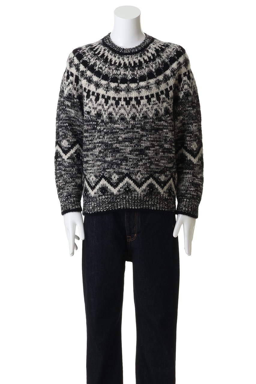 【バトナー/BATONER / MEN】の【MEN】モヘア ノルディック クルーネック 人気、トレンドファッション・服の通販 founy(ファニー) 　ファッション　Fashion　メンズファッション　Fashion for Men　トップス・カットソー　Cut & Sew Tops　ニット・セーター / 定番トップス　Knit Tops & Sweaters　なめらか　Smooth, Silky Texture　スラックス　Slacks, Dress Pants　デニム　Denim, Jeans Material　モダン　Modern, Contemporary　A/W・秋冬　Autumn/Winter　other-2|ID: prp329100004765865 ipo3291000000035680748