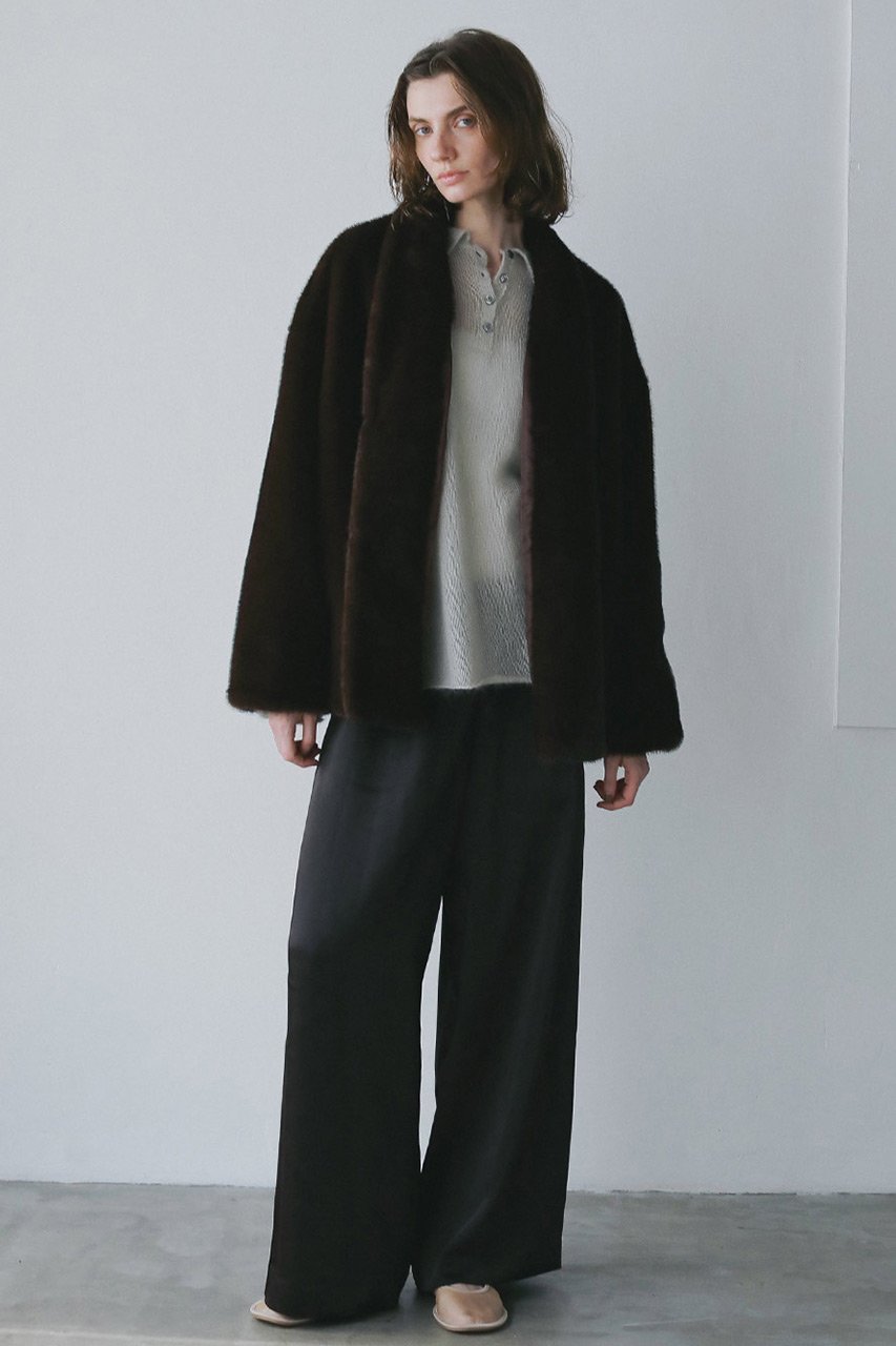 【ハー/HER.】のグロッシーサテンワイドパンツ 人気、トレンドファッション・服の通販 founy(ファニー) 　ファッション　Fashion　レディースファッション　Fashion for Women　パンツ　Pants & Trousers　サテン　Satin, Glossy Fabric　リュクス　Luxury, Elegant, High-End, Chic　ワイド　Wide, Wide Fit　other-6|ID: prp329100004766609 ipo3291000000035923936