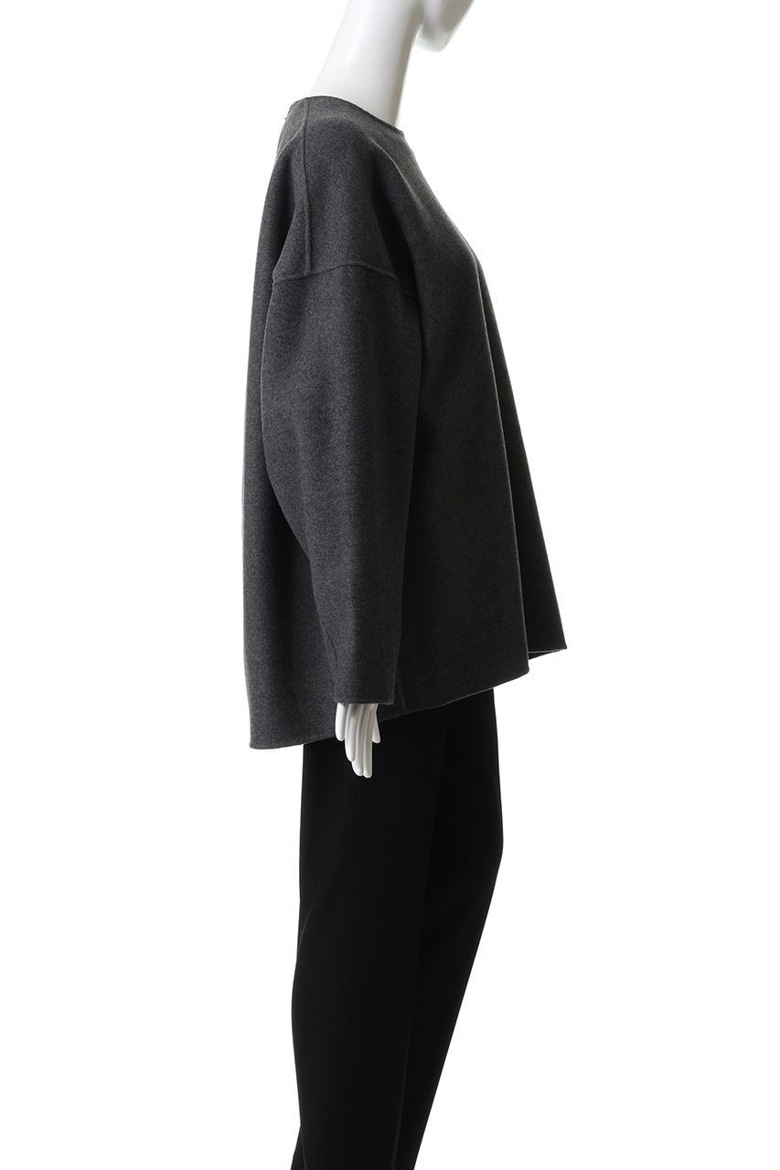 【ハー/HER.】のメルトンリバープルオーバー 人気、トレンドファッション・服の通販 founy(ファニー) 　ファッション　Fashion　レディースファッション　Fashion for Women　トップス・カットソー　Cut & Sew Tops　シャツ・ブラウス・オフィスカジュアル　Elegant Blouses & Button-Ups　カジュアルプルオーバー・ニットトップス　Pullovers & Knit Tops / Casual Pullovers　スリーブ　Sleeve, Long Sleeve / Short Sleeve　フォルム　Silhouette, Form　メルトン　Melton, Heavy Wool　ロング　Long, Long-Length　軽量　Lightweight, Ultra Light　other-6|ID: prp329100004766610 ipo3291000000034594479