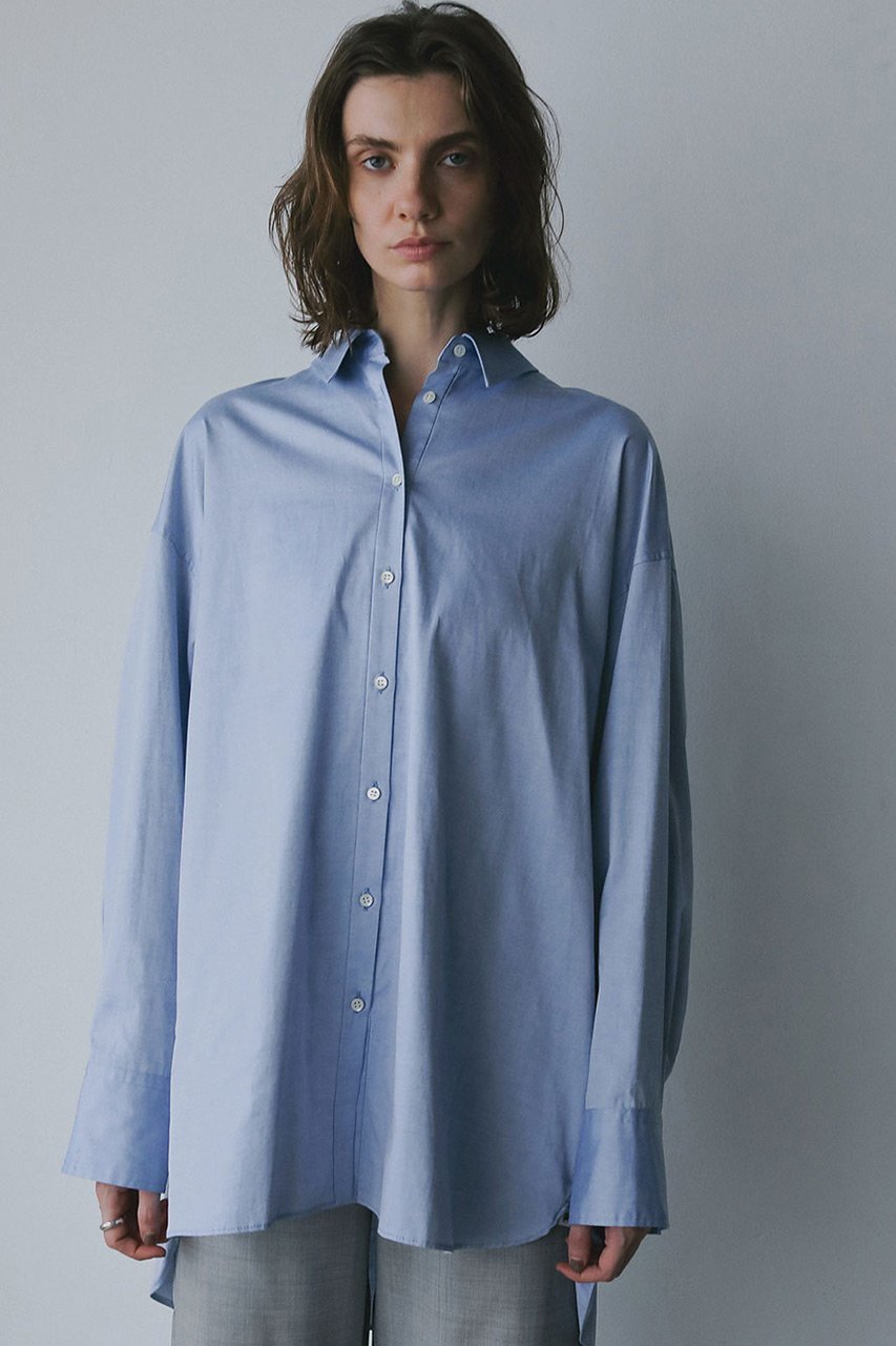 【ハー/HER.】の【11/13 12:00販売開始】バックオープンレギュラーシャツ インテリア・キッズ・メンズ・レディースファッション・服の通販 founy(ファニー) ファッション Fashion レディースファッション Fashion for Women トップス・カットソー Cut & Sew Tops シャツ・ブラウス・オフィスカジュアル Elegant Blouses & Button-Ups バッグ Bags おすすめ Recommended / Our Picks スリーブ Sleeve, Long Sleeve / Short Sleeve センター Center, Center Line フロント Front, Front Design ベーシック Basic, Essential レギュラー Regular, Standard Fit ロング Long, Long-Length 新作・新入荷 New Arrivals / New In ブルー|ID: prp329100004766611 ipo3291000000034514711