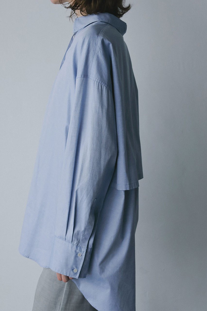 【ハー/HER.】のバックオープンレギュラーシャツ 人気、トレンドファッション・服の通販 founy(ファニー) 　ファッション　Fashion　レディースファッション　Fashion for Women　トップス・カットソー　Cut & Sew Tops　シャツ・ブラウス・オフィスカジュアル　Elegant Blouses & Button-Ups　バッグ　Bags　おすすめ　Recommended / Our Picks　スリーブ　Sleeve, Long Sleeve / Short Sleeve　センター　Center, Center Line　フロント　Front, Front Design　ベーシック　Basic, Essential　レギュラー　Regular, Standard Fit　ロング　Long, Long-Length　other-7|ID: prp329100004766611 ipo3291000000035587560