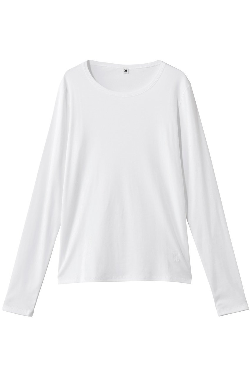 【ハー/HER.】のコットンフライスプルオーバー インテリア・キッズ・メンズ・レディースファッション・服の通販 founy(ファニー) 　ファッション　Fashion　レディースファッション　Fashion for Women　トップス・カットソー　Cut & Sew Tops　シャツ・ブラウス・オフィスカジュアル　Elegant Blouses & Button-Ups　ロングTシャツ・Tシャツ　Longline T-Shirts & Tees　カジュアルプルオーバー・ニットトップス　Pullovers & Knit Tops / Casual Pullovers　カットソー・ベーシックTシャツ　Cut-and-Sewn Tops / Stretch Tees & Basics　シンプル　Simple, Minimal　スリーブ　Sleeve, Long Sleeve / Short Sleeve　ベーシック　Basic, Essential　ロング　Long, Long-Length　エレガント 上品　Elegant　ホワイト|ID: prp329100004766612 ipo3291000000035587567