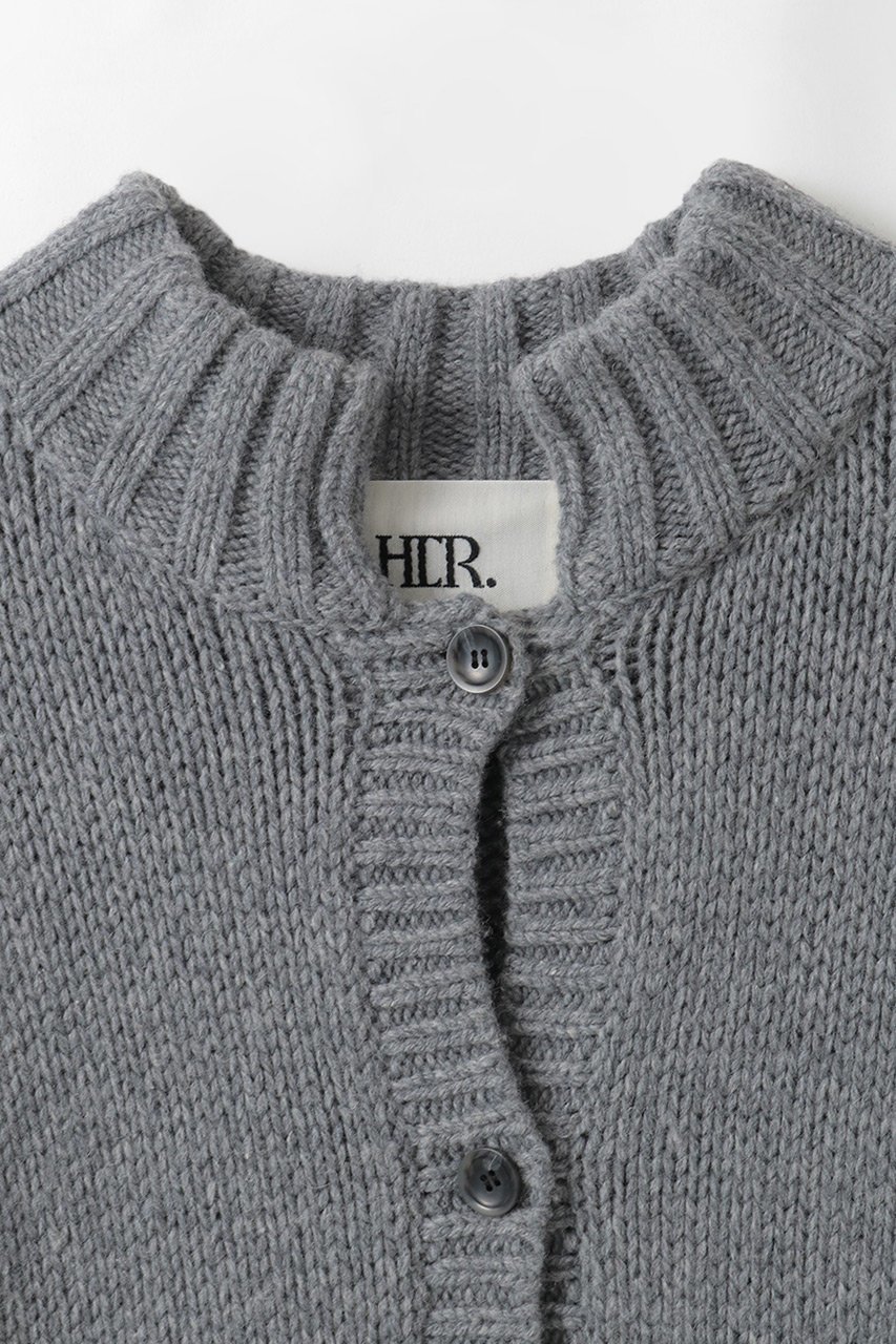 【ハー/HER.】の【11/13 12:00販売開始】スタンドカラーニットジャケット 人気、トレンドファッション・服の通販 founy(ファニー) 　ファッション　Fashion　レディースファッション　Fashion for Women　カーディガン　Cardigan, Knitwear　ジャケット　Jacket, Outerwear　フォルム　Silhouette, Form　ミックス　Mix, Mixed Style　新作・新入荷　New Arrivals / New In　other-3|ID: prp329100004766613 ipo3291000000034514731