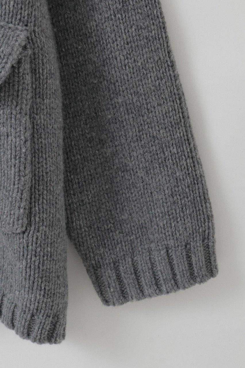 【ハー/HER.】の【11/13 12:00販売開始】スタンドカラーニットジャケット 人気、トレンドファッション・服の通販 founy(ファニー) 　ファッション　Fashion　レディースファッション　Fashion for Women　カーディガン　Cardigan, Knitwear　ジャケット　Jacket, Outerwear　フォルム　Silhouette, Form　ミックス　Mix, Mixed Style　新作・新入荷　New Arrivals / New In　other-4|ID: prp329100004766613 ipo3291000000034514732