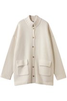 【ハー/HER.】のスタンドカラーニットジャケット ホワイト|ID: prp329100004766613 ipo3291000000035478759