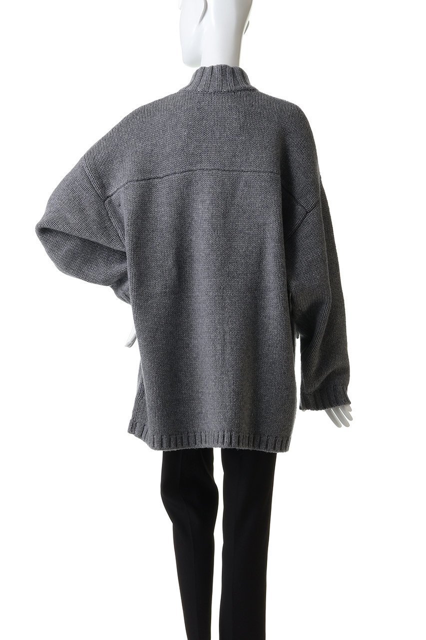 【ハー/HER.】のスタンドカラーニットジャケット 人気、トレンドファッション・服の通販 founy(ファニー) 　ファッション　Fashion　レディースファッション　Fashion for Women　カーディガン　Cardigan, Knitwear　ジャケット　Jacket, Outerwear　フォルム　Silhouette, Form　ミックス　Mix, Mixed Style　other-4|ID: prp329100004766613 ipo3291000000035587594