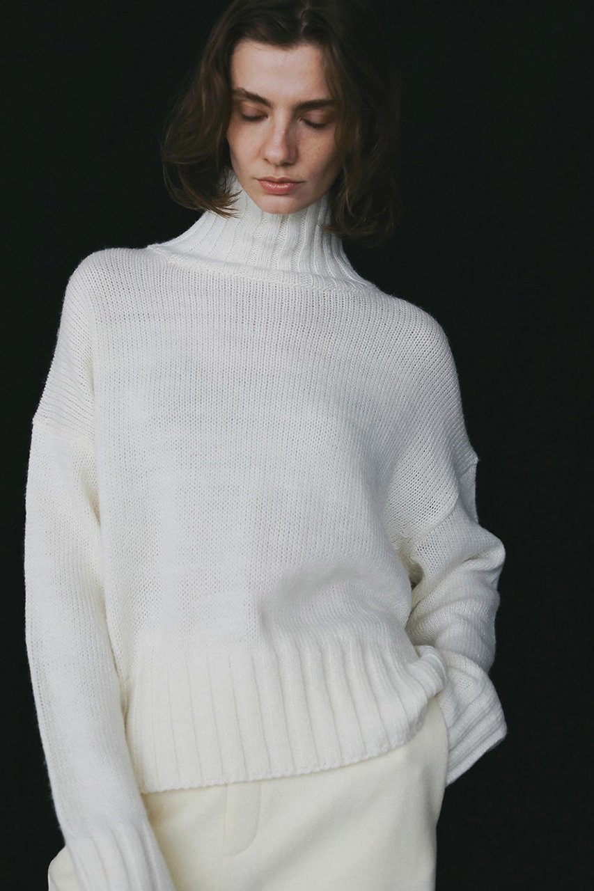 【ハー/HER.】の【11/13 12:00販売開始】C/Wハイネックニットプルオーバー 人気、トレンドファッション・服の通販 founy(ファニー) 　ファッション　Fashion　レディースファッション　Fashion for Women　トップス・カットソー　Cut & Sew Tops　ニット　Knit Tops & Sweaters　カジュアルプルオーバー・ニットトップス　Pullovers & Knit Tops / Casual Pullovers　ハイネック　High Neck, Mock Neck　バランス　Balance, Style Balance　ボトム　Bottoms, Lower Wear　新作・新入荷　New Arrivals / New In　 other-1|ID: prp329100004766614 ipo3291000000034514737