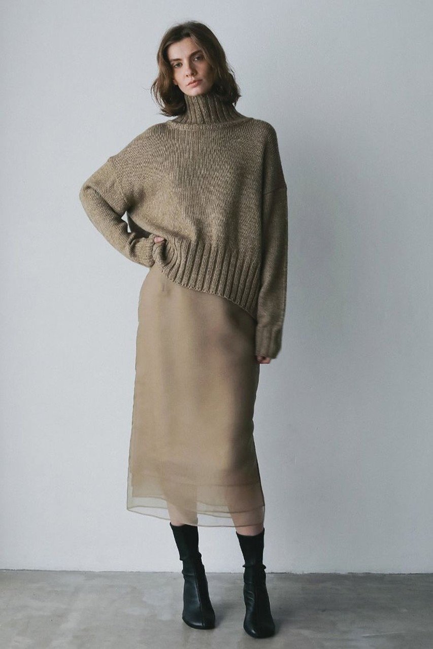 【ハー/HER.】のハイネックニットプルオーバー 人気、トレンドファッション・服の通販 founy(ファニー) 　ファッション　Fashion　レディースファッション　Fashion for Women　トップス・カットソー　Cut & Sew Tops　ニット　Knit Tops & Sweaters　カジュアルプルオーバー・ニットトップス　Pullovers & Knit Tops / Casual Pullovers　ハイネック　High Neck, Mock Neck　バランス　Balance, Style Balance　ボトム　Bottoms, Lower Wear　other-7|ID: prp329100004766614 ipo3291000000035478783