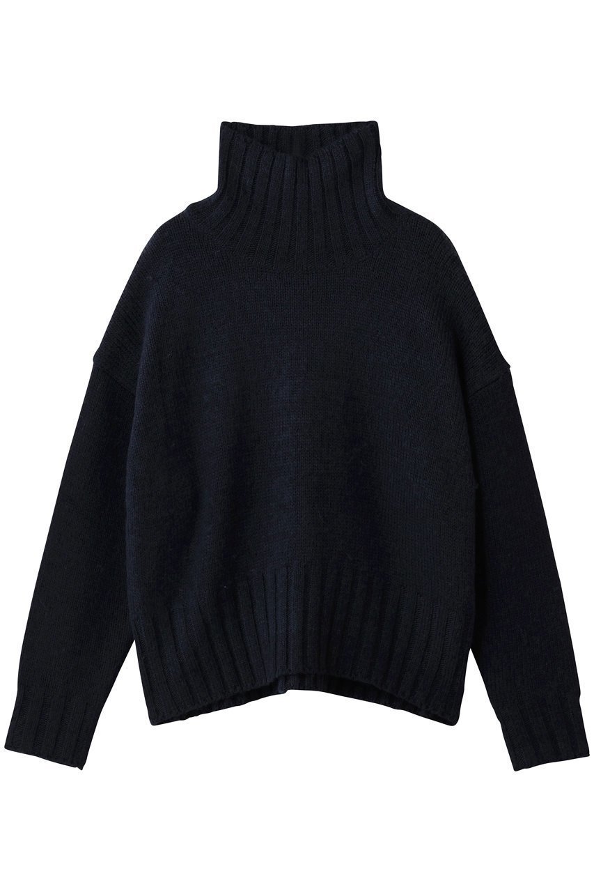 【ハー/HER.】のハイネックニットプルオーバー インテリア・キッズ・メンズ・レディースファッション・服の通販 founy(ファウニー) 　ファッション　Fashion　レディースファッション　Fashion for Women　トップス・カットソー　Cut & Sew Tops　ニット　Knit Tops & Sweaters　カジュアルプルオーバー・ニットトップス　Pullovers & Knit Tops / Casual Pullovers　ハイネック　High Neck, Mock Neck　バランス　Balance, Style Balance　ボトム　Bottoms, Lower Wear　ネイビー|ID: prp329100004766614 ipo3291000000036750662
