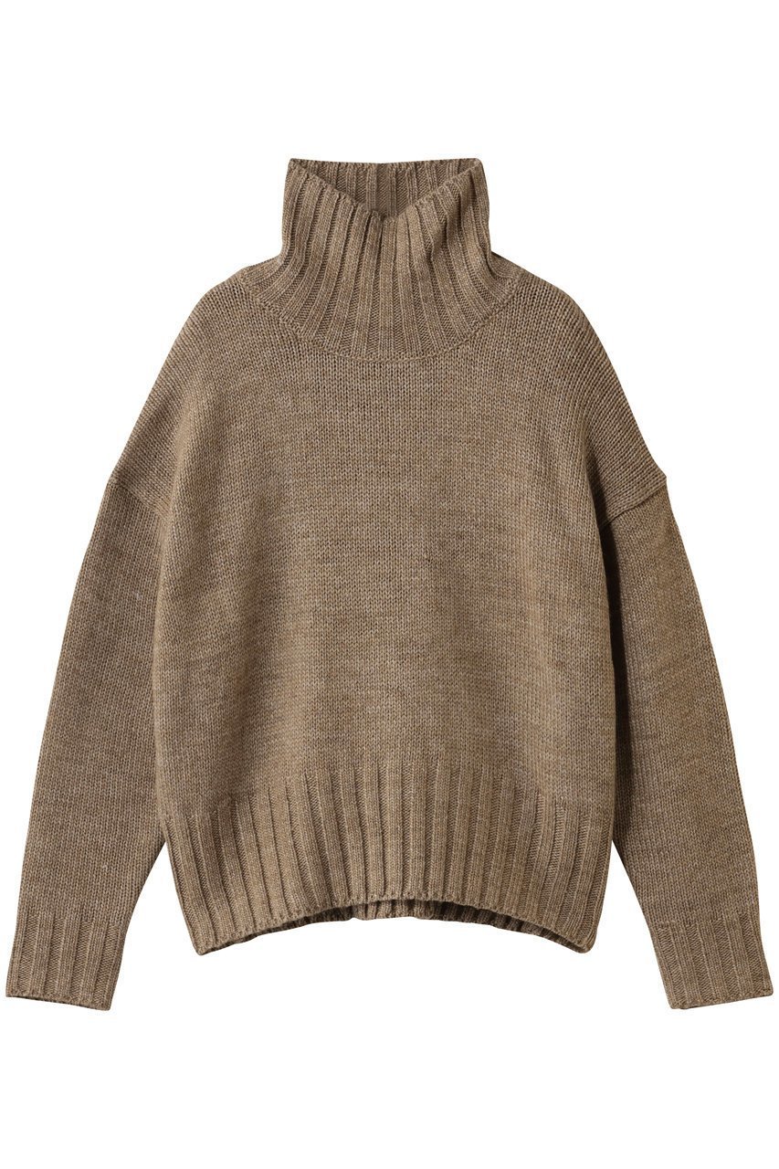 【ハー/HER.】のハイネックニットプルオーバー インテリア・キッズ・メンズ・レディースファッション・服の通販 founy(ファウニー) 　ファッション　Fashion　レディースファッション　Fashion for Women　トップス・カットソー　Cut & Sew Tops　ニット　Knit Tops & Sweaters　カジュアルプルオーバー・ニットトップス　Pullovers & Knit Tops / Casual Pullovers　ハイネック　High Neck, Mock Neck　バランス　Balance, Style Balance　ボトム　Bottoms, Lower Wear　ベージュ|ID: prp329100004766614 ipo3291000000036750663