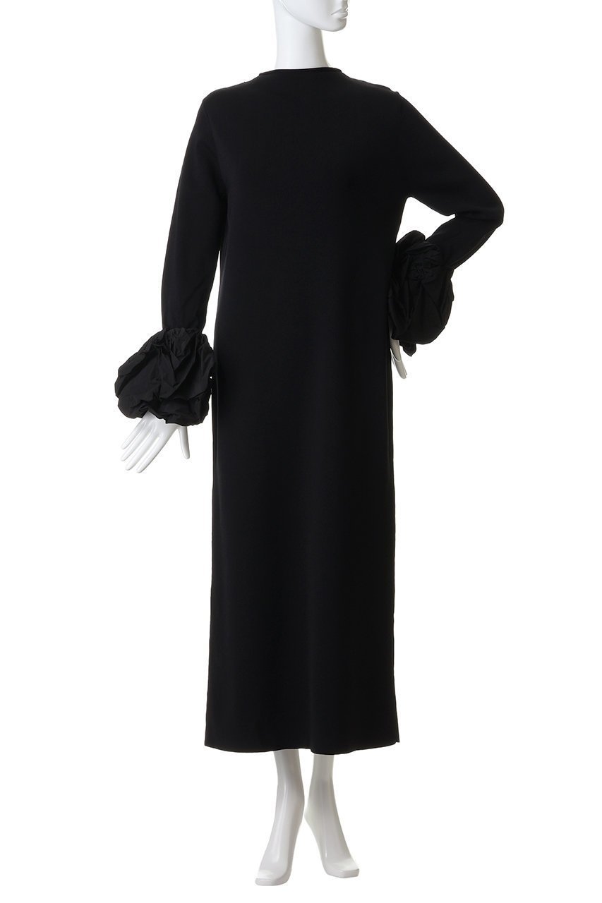 【ハー/HER.】のボリュームスリーブニットワンピース 人気、トレンドファッション・服の通販 founy(ファニー) 　ファッション　Fashion　レディースファッション　Fashion for Women　ワンピース　Dresses　ニットワンピース　Knit Dresses　チュニック　Tunic Tops & Dresses　インナー　Innerwear　ギャザー　Gathered, Ruffled　スリーブ　Sleeve, Long Sleeve / Short Sleeve　チュニック　Tunic, Long Top　ランダム　Random, Irregular　ロング　Long, Long-Length　再入荷　Restock / Back in Stock　other-2|ID: prp329100004766615 ipo3291000000035478788