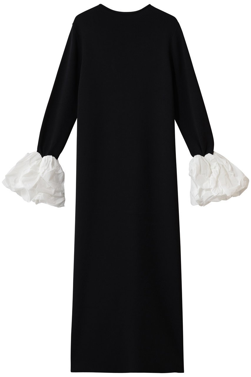 【ハー/HER.】のボリュームスリーブニットワンピース インテリア・キッズ・メンズ・レディースファッション・服の通販 founy(ファニー) 　ファッション　Fashion　レディースファッション　Fashion for Women　ワンピース　Dresses　ニットワンピース　Knit Dresses　チュニック　Tunic Tops & Dresses　インナー　Innerwear　ギャザー　Gathered, Ruffled　スリーブ　Sleeve, Long Sleeve / Short Sleeve　チュニック　Tunic, Long Top　ランダム　Random, Irregular　ロング　Long, Long-Length　ホワイト|ID: prp329100004766615 ipo3291000000036129710