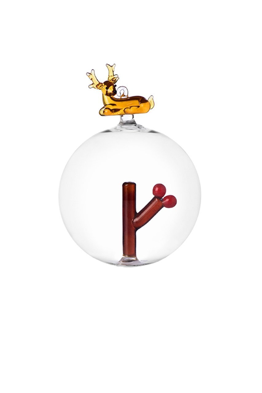 【イッケンドルフ/ICHENDORF / GOODS】のCHRISTMAS TALES クリスマスボール インテリア・キッズ・メンズ・レディースファッション・服の通販 founy(ファニー) おすすめ Recommended / Our Picks イタリア Italy ガラス Glass, Glassware クリスマス X'mas Christmas / X'mas シンプル Simple, Minimal モチーフ Motif, Design Theme トナカイ&ベリー|ID: prp329100004766621 ipo3291000000034514786