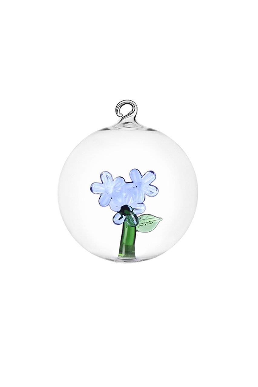 【イッケンドルフ/ICHENDORF / GOODS】のBOTANICA クリスマスボール インテリア・キッズ・メンズ・レディースファッション・服の通販 founy(ファニー) 　おすすめ　Recommended / Our Picks　イタリア　Italy　ガラス　Glass, Glassware　クリスマス X'mas　Christmas / X'mas　シンプル　Simple, Minimal　モチーフ　Motif, Design Theme　新作・新入荷　New Arrivals / New In　ライトブルーフラワー|ID: prp329100004766623 ipo3291000000034514798