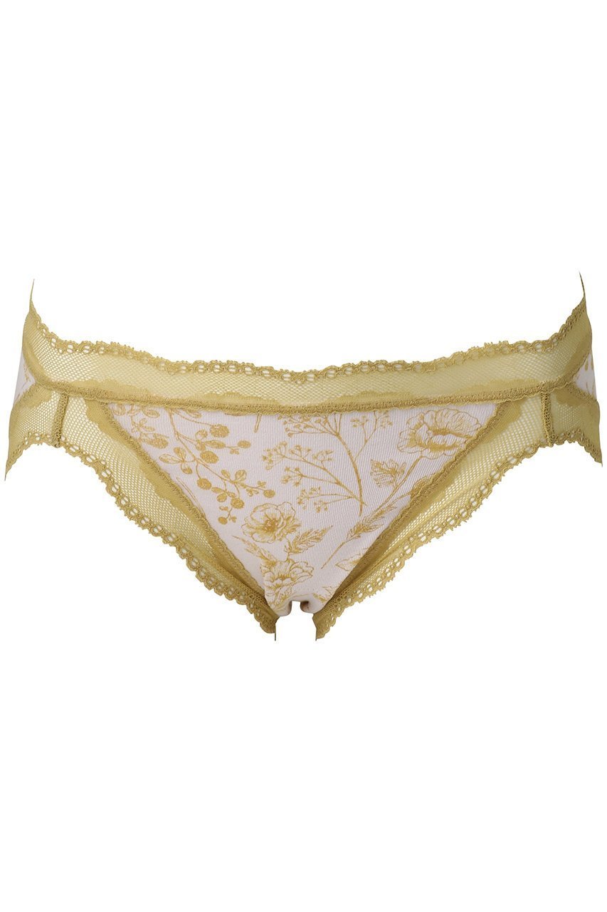 【キッドブルー/KID BLUE】のフルールPtショーツ インテリア・キッズ・メンズ・レディースファッション・服の通販 founy(ファニー) 　ファッション　Fashion　レディースファッション　Fashion for Women　下着・ランジェリー　Lingerie & Intimates　ショーツ・ランジェリー用ボトムス　Panties / Briefs / Lingerie Bottoms　おすすめ　Recommended / Our Picks　ショーツ　Shorts, Short Pants　フラワー　Flower, Floral　ブラジャー　Bra, Lingerie　プリント　Print, Printed Pattern　ランジェリー　Lingerie, Intimate Wear　レース　Lace, Lace Fabric　新作・新入荷　New Arrivals / New In　イエロー|ID: prp329100004767351 ipo3291000000034525048