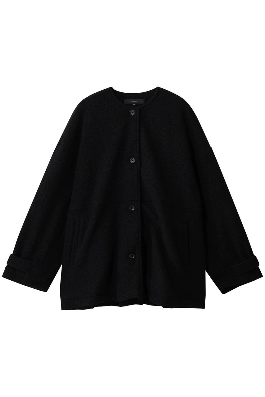 【フローレント/FLORENT】のリサイクルウール ライト パイル ジャケット インテリア・キッズ・メンズ・レディースファッション・服の通販 founy(ファニー) 　ファッション　Fashion　レディースファッション　Fashion for Women　アウター　Coat / Outerwear Collection　レディースジャケット・軽アウター　Jackets　ブルゾンジャケット・スポーティアウター　Blouson Jackets　ジャケット　Jacket, Outerwear　ブルゾン　Blouson, Bomber Jacket　新作・新入荷　New Arrivals / New In　羽織　Haori, Light Jacket　ブラック|ID: prp329100004767355 ipo3291000000034525081