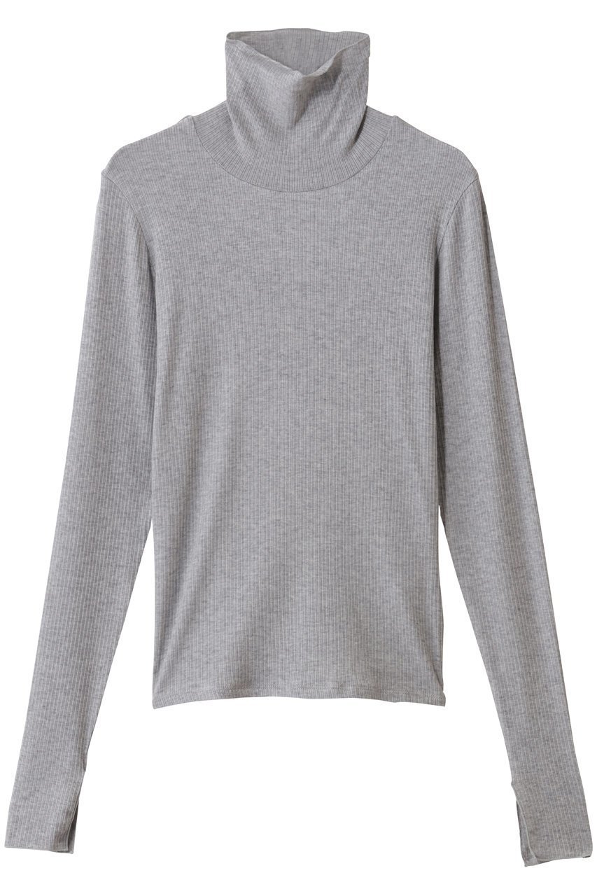 【ミディウミソリッド/MIDIUMISOLID】のwarm sheer rib PO プルオーバー インテリア・キッズ・メンズ・レディースファッション・服の通販 founy(ファニー) 　ファッション　Fashion　レディースファッション　Fashion for Women　トップス・カットソー　Cut & Sew Tops　シャツ・ブラウス・オフィスカジュアル　Elegant Blouses & Button-Ups　ロングTシャツ・Tシャツ　Longline T-Shirts & Tees　カジュアルプルオーバー・ニットトップス　Pullovers & Knit Tops / Casual Pullovers　カットソー・ベーシックTシャツ　Cut-and-Sewn Tops / Stretch Tees & Basics　シアー　Sheer, See-Through　スリーブ　Sleeve, Long Sleeve / Short Sleeve　ハイネック　High Neck, Mock Neck　フィット　Fit, Slim Fit　ロング　Long, Long-Length　新作・新入荷　New Arrivals / New In　l.gray|ID: prp329100004767356 ipo3291000000034525093