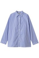 【ミディウミ/MidiUmi】のpointed collar stripe shirt シャツ 人気、トレンドファッション・服の通販 founy(ファニー) ファッション Fashion レディースファッション Fashion for Women トップス・カットソー Cut & Sew Tops シャツ・ブラウス・オフィスカジュアル Elegant Blouses & Button-Ups ストライプ Stripe, Striped Pattern スリーブ Sleeve, Long Sleeve / Short Sleeve デニム Denim, Jeans Material ミックス Mix, Mixed Style ロング Long, Long-Length エレガント 上品 Elegant 新作・新入荷 New Arrivals / New In |ID:prp329100004767361