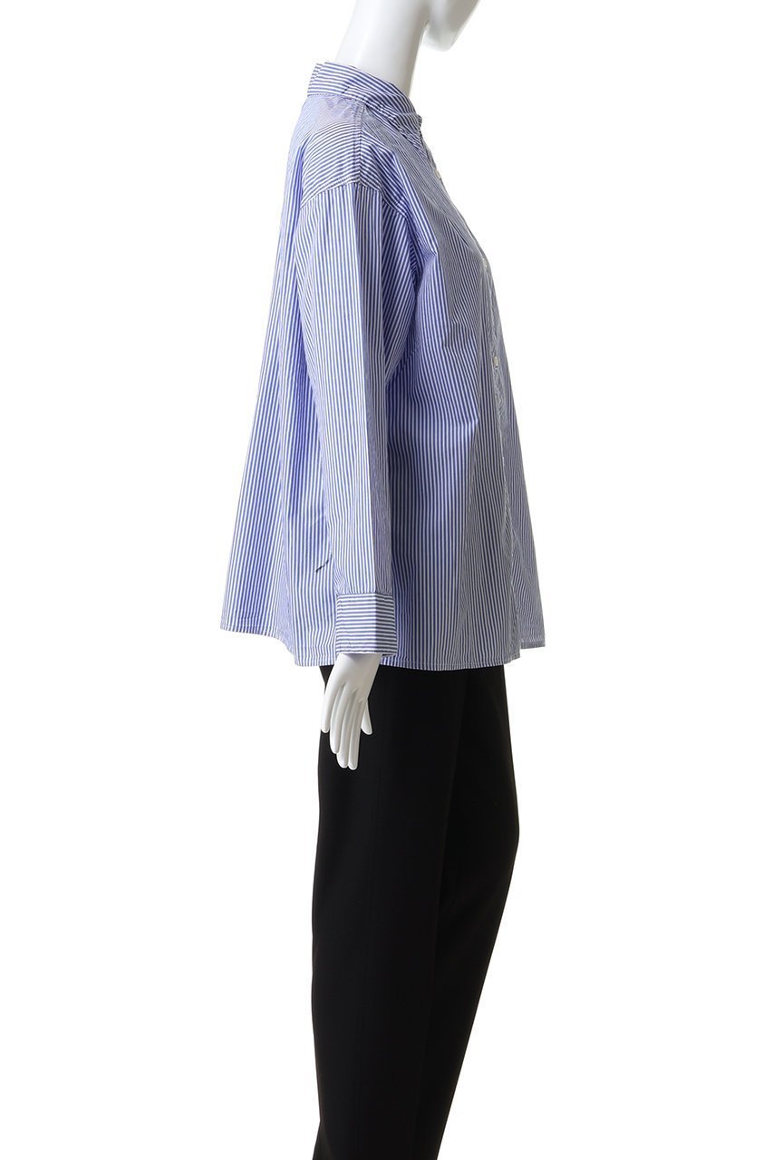 【ミディウミ/MidiUmi】のpointed collar stripe shirt シャツ 人気、トレンドファッション・服の通販 founy(ファニー) 　ファッション　Fashion　レディースファッション　Fashion for Women　トップス・カットソー　Cut & Sew Tops　シャツ・ブラウス・オフィスカジュアル　Elegant Blouses & Button-Ups　ストライプ　Stripe, Striped Pattern　スリーブ　Sleeve, Long Sleeve / Short Sleeve　デニム　Denim, Jeans Material　ミックス　Mix, Mixed Style　ロング　Long, Long-Length　エレガント 上品　Elegant　新作・新入荷　New Arrivals / New In　other-3|ID: prp329100004767361 ipo3291000000034525143