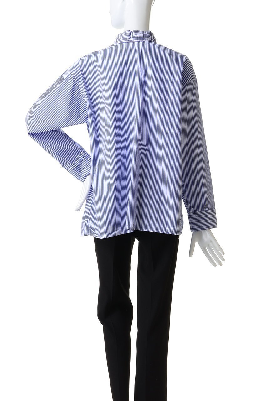 【ミディウミ/MidiUmi】のpointed collar stripe shirt シャツ 人気、トレンドファッション・服の通販 founy(ファニー) 　ファッション　Fashion　レディースファッション　Fashion for Women　トップス・カットソー　Cut & Sew Tops　シャツ・ブラウス・オフィスカジュアル　Elegant Blouses & Button-Ups　ストライプ　Stripe, Striped Pattern　スリーブ　Sleeve, Long Sleeve / Short Sleeve　デニム　Denim, Jeans Material　ミックス　Mix, Mixed Style　ロング　Long, Long-Length　エレガント 上品　Elegant　新作・新入荷　New Arrivals / New In　other-4|ID: prp329100004767361 ipo3291000000034525144