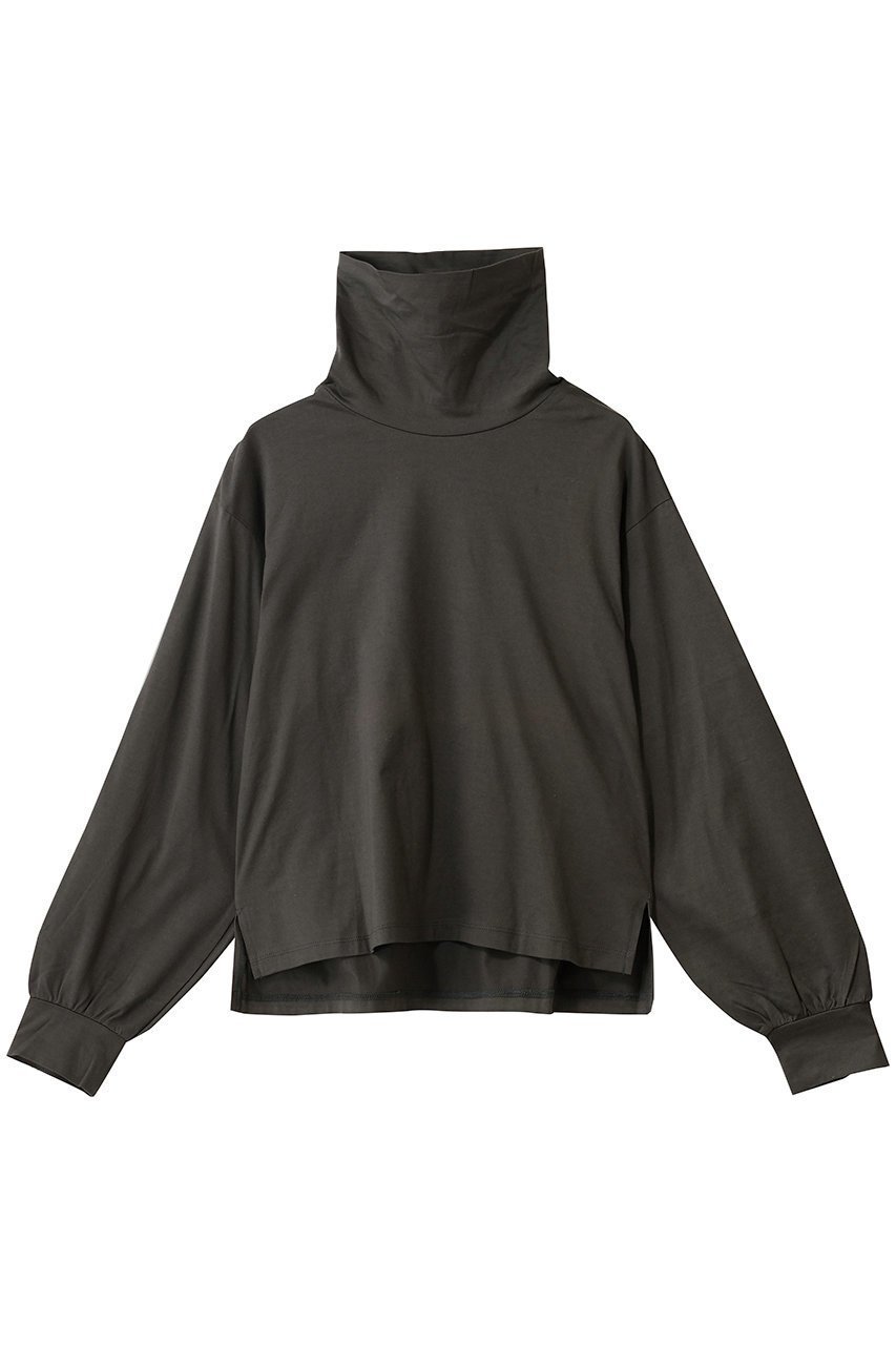 【ミディウミ/MidiUmi】のhigh neck gather slv P/O プルオーバー インテリア・キッズ・メンズ・レディースファッション・服の通販 founy(ファニー) 　ファッション　Fashion　レディースファッション　Fashion for Women　トップス・カットソー　Cut & Sew Tops　シャツ・ブラウス・オフィスカジュアル　Elegant Blouses & Button-Ups　ロングTシャツ・Tシャツ　Longline T-Shirts & Tees　カジュアルプルオーバー・ニットトップス　Pullovers & Knit Tops / Casual Pullovers　カットソー・ベーシックTシャツ　Cut-and-Sewn Tops / Stretch Tees & Basics　ギャザー　Gathered, Ruffled　シンプル　Simple, Minimal　スリーブ　Sleeve, Long Sleeve / Short Sleeve　ハイネック　High Neck, Mock Neck　バランス　Balance, Style Balance　ロング　Long, Long-Length　エレガント 上品　Elegant　c.gray|ID: prp329100004767364 ipo3291000000035729756