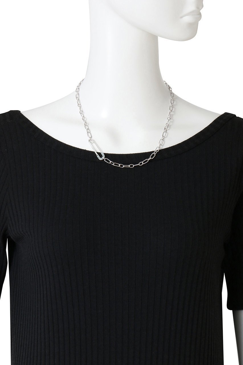 【カドー/CADEAUX】のSAFETY PIN チェーンネックレス 人気、トレンドファッション・服の通販 founy(ファニー) 　ファッション　Fashion　レディースファッション　Fashion for Women　ジュエリー　Jewelry　ネックレス　Necklaces & Pendants　クール　Cool, Chic　シルバー　Silver, Metallic Silver　シンプル　Simple, Minimal　ターコイズ　Turquoise, Blue-Green　チェーン　Chain, Chain Strap　ネックレス　Necklace, Pendant Necklace　モチーフ　Motif, Design Theme　新作・新入荷　New Arrivals / New In　other-2|ID: prp329100004768198 ipo3291000000034535216