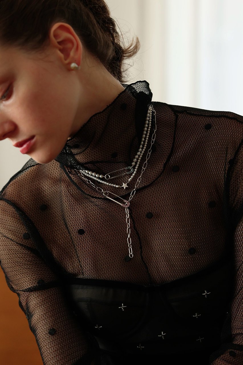 【カドー/CADEAUX】の【受注生産】SAFETY PIN パールネックレス 人気、トレンドファッション・服の通販 founy(ファニー) 　ファッション　Fashion　レディースファッション　Fashion for Women　ジュエリー　Jewelry　ネックレス　Necklaces & Pendants　クール　Cool, Chic　シンプル　Simple, Minimal　ターコイズ　Turquoise, Blue-Green　タートルネック　Turtleneck, High Neck　デコルテ　Décolleté, Neckline　ネックレス　Necklace, Pendant Necklace　パール　Pearl, Pearl Accent　リュクス　Luxury, Elegant, High-End, Chic　エレガント 上品　Elegant　other-2|ID: prp329100004768202 ipo3291000000035587726