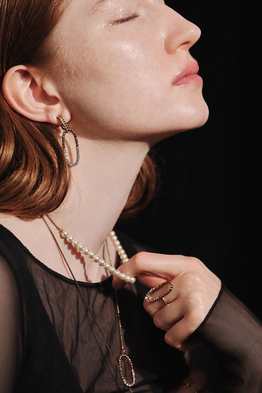 【アデル ビジュー/ADER bijoux】のCUTSTEEL イヤリング 人気、トレンドファッション・服の通販 founy(ファニー) 　ファッション　Fashion　レディースファッション　Fashion for Women　ジュエリー　Jewelry　ファッションリング　Fashion Rings　イヤリング・フープ・ドロップタイプ　Hoop, Drop & Clip Earrings　イヤリング　Earrings　ガラス　Glass, Glassware　クリスタル　Crystal, Swarovski　チェーン　Chain, Chain Strap　モチーフ　Motif, Design Theme　エレガント 上品　Elegant　other-5|ID: prp329100004768212 ipo3291000000035587785