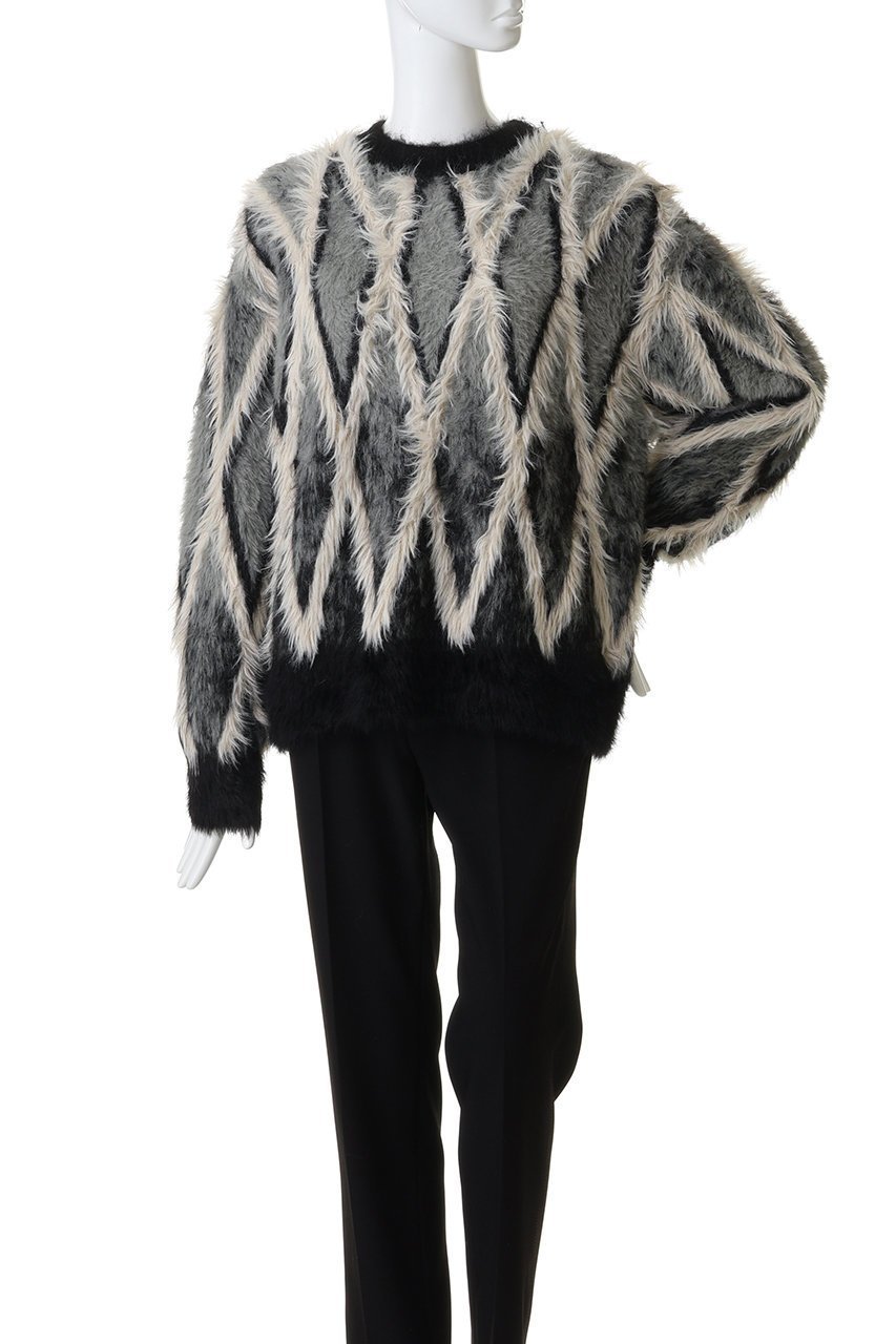 【メゾンスペシャル/MAISON SPECIAL】の【UNISEX】7GGシャギーJQDニット ダイヤパターン 人気、トレンドファッション・服の通販 founy(ファニー) 　ファッション　Fashion　レディースファッション　Fashion for Women　トップス・カットソー　Cut & Sew Tops　ニット　Knit Tops & Sweaters　カジュアルプルオーバー・ニットトップス　Pullovers & Knit Tops / Casual Pullovers　ユニセックス　Unisex, Genderless　シンプル　Simple, Minimal　スリーブ　Sleeve, Long Sleeve / Short Sleeve　パターン　Pattern, Design Print　リュクス　Luxury, Elegant, High-End, Chic　ロング　Long, Long-Length　新作・新入荷　New Arrivals / New In　A/W・秋冬　Autumn/Winter　other-2|ID: prp329100004768221 ipo3291000000034535372