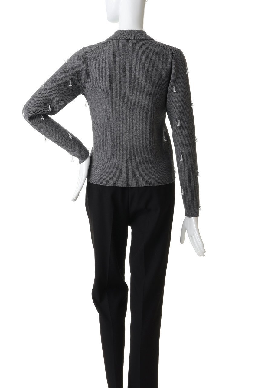 【プルミエ アロンディスモン/1er Arrondissement】のフラワービジューニットシャツ 人気、トレンドファッション・服の通販 founy(ファニー) ファッション Fashion レディースファッション Fashion for Women トップス・カットソー Cut & Sew Tops ニット Knit Tops & Sweaters シャツ・ブラウス・オフィスカジュアル Elegant Blouses & Button-Ups シンプル Simple, Minimal スリーブ Sleeve, Long Sleeve / Short Sleeve フィット Fit, Slim Fit フロント Front, Front Design ボトム Bottoms, Lower Wear ロング Long, Long-Length 新作・新入荷 New Arrivals / New In other-4|ID: prp329100004768227 ipo3291000000034535416