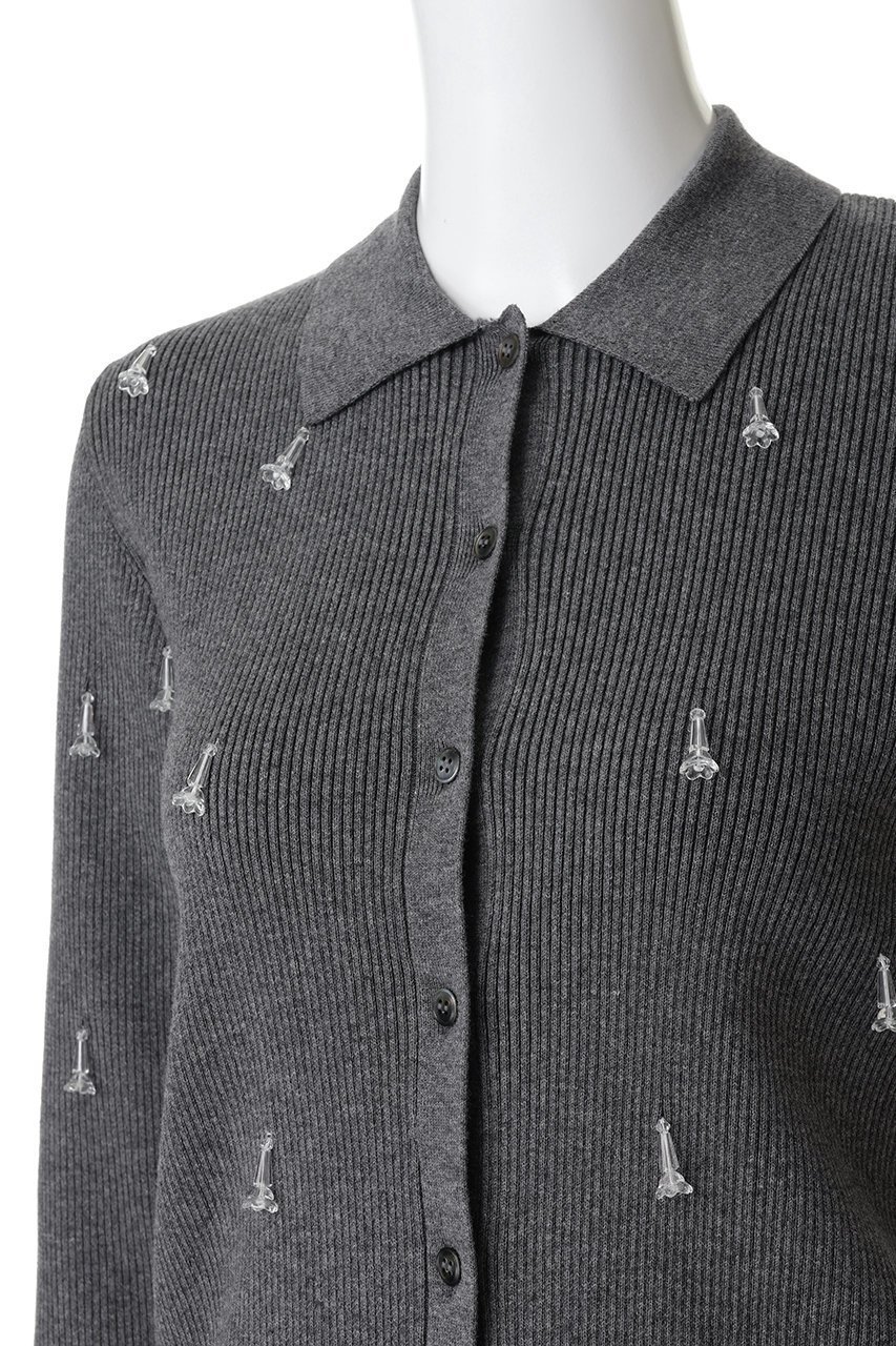 【プルミエ アロンディスモン/1er Arrondissement】のフラワービジューニットシャツ 人気、トレンドファッション・服の通販 founy(ファニー) ファッション Fashion レディースファッション Fashion for Women トップス・カットソー Cut & Sew Tops ニット Knit Tops & Sweaters シャツ・ブラウス・オフィスカジュアル Elegant Blouses & Button-Ups シンプル Simple, Minimal スリーブ Sleeve, Long Sleeve / Short Sleeve フィット Fit, Slim Fit フロント Front, Front Design ボトム Bottoms, Lower Wear ロング Long, Long-Length 新作・新入荷 New Arrivals / New In other-5|ID: prp329100004768227 ipo3291000000034535417