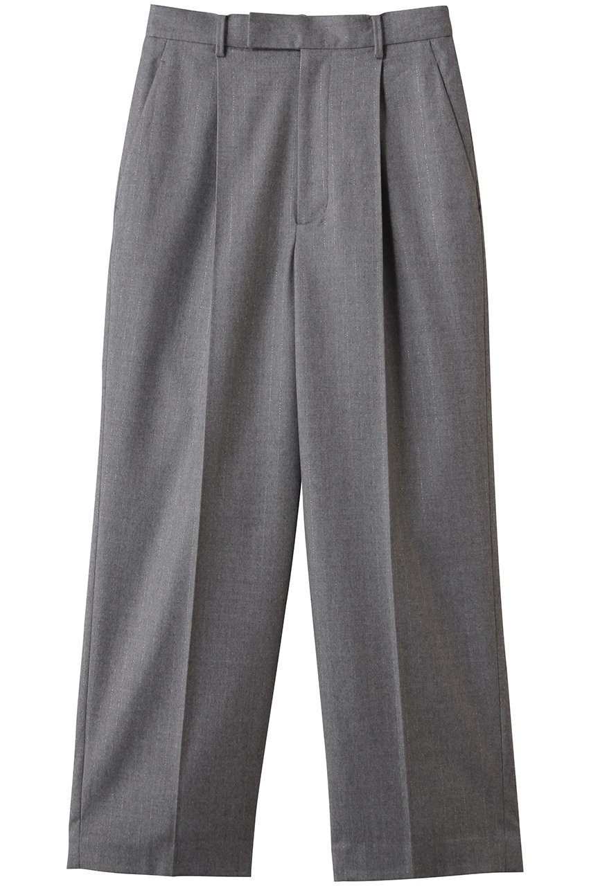 【プルミエ アロンディスモン/1er Arrondissement】のラメストライプテーパードパンツ インテリア・キッズ・メンズ・レディースファッション・服の通販 founy(ファニー) 　ファッション　Fashion　レディースファッション　Fashion for Women　パンツ　Pants & Trousers　ストライプ　Stripe, Striped Pattern　エレガント 上品　Elegant　新作・新入荷　New Arrivals / New In　ライトグレー|ID: prp329100004768229 ipo3291000000034535422