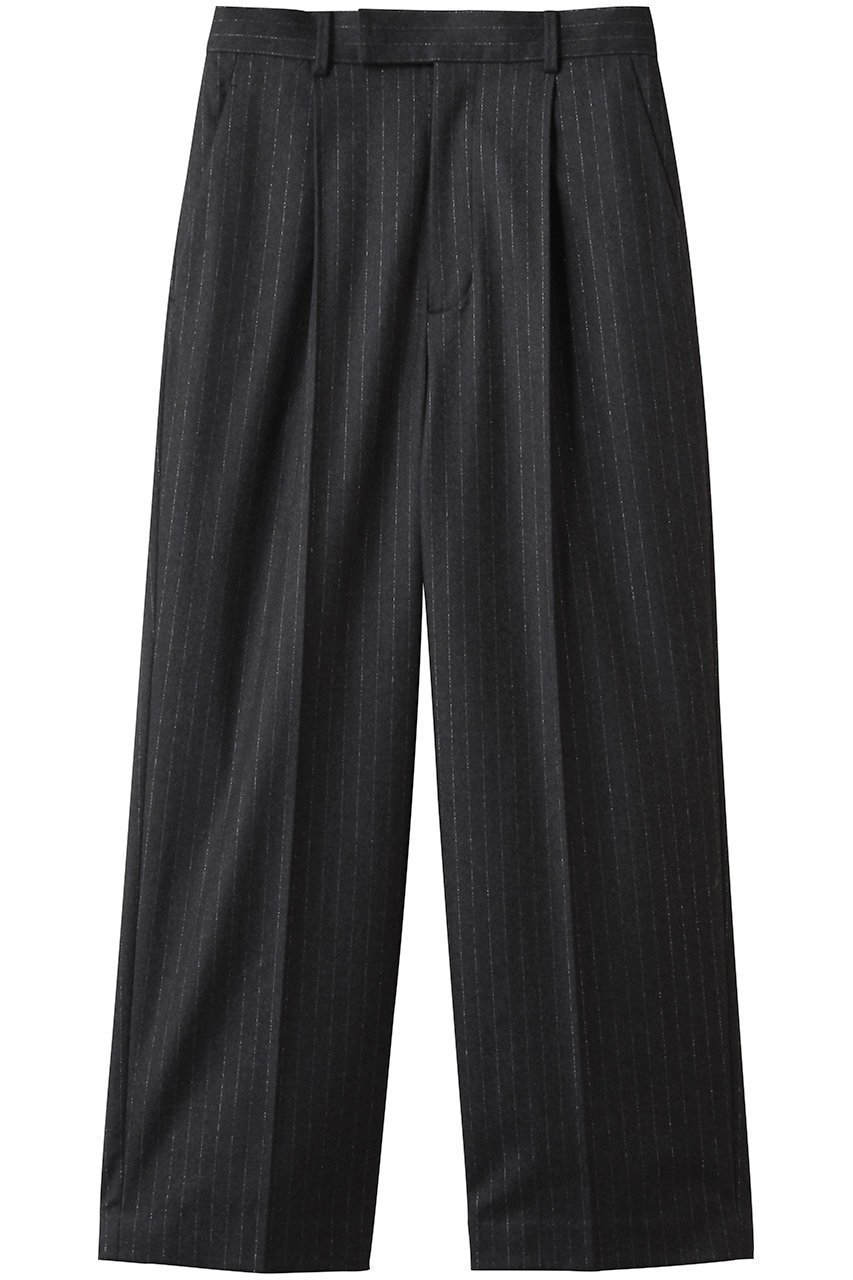 【プルミエ アロンディスモン/1er Arrondissement】のラメストライプテーパードパンツ インテリア・キッズ・メンズ・レディースファッション・服の通販 founy(ファニー) 　ファッション　Fashion　レディースファッション　Fashion for Women　パンツ　Pants & Trousers　ストライプ　Stripe, Striped Pattern　エレガント 上品　Elegant　新作・新入荷　New Arrivals / New In　チャコールグレー|ID: prp329100004768229 ipo3291000000034535424