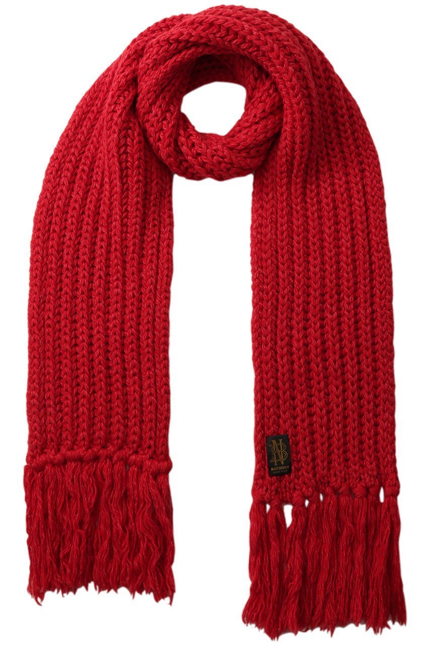【バトナー/BATONER】の【UNISEX】フリンジ マフラー ショート インテリア・キッズ・メンズ・レディースファッション・服の通販 founy(ファニー) 　ファッション　Fashion　レディースファッション　Fashion for Women　ストール　Soft & Warm Scarves　マフラー・スヌード / 冬小物の定番　Scarves & Mufflers　ユニセックス　Unisex, Genderless　ショート　Short, Short Length　ストール　Stole, Wrap　フリンジ　Fringe, Tassel　マフラー　Scarf, Muffler　新作・新入荷　New Arrivals / New In　A/W・秋冬　Autumn/Winter　レッド|ID: prp329100004768233 ipo3291000000034535458