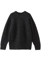 【バトナー/BATONER】のチャンキー フラッフィー シグネチャー クルーネック メランジ ブラック|ID: prp329100004768235 ipo3291000000035924043