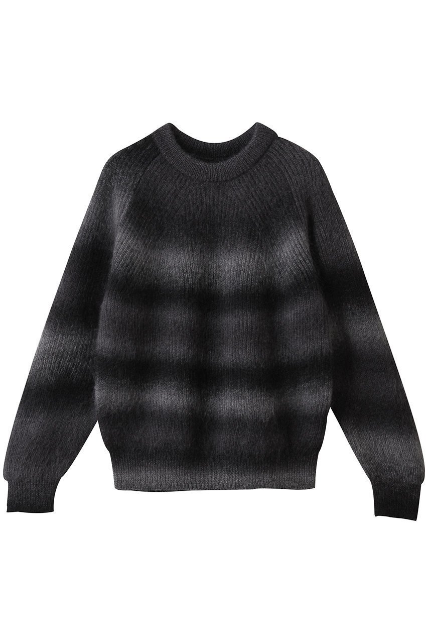 【バトナー/BATONER】のモヘア カスリ ダイ シグネチャー クルーネック インテリア・キッズ・メンズ・レディースファッション・服の通販 founy(ファニー) 　ファッション　Fashion　レディースファッション　Fashion for Women　トップス・カットソー　Cut & Sew Tops　ニット　Knit Tops & Sweaters　カジュアルプルオーバー・ニットトップス　Pullovers & Knit Tops / Casual Pullovers　シンプル　Simple, Minimal　新作・新入荷　New Arrivals / New In　A/W・秋冬　Autumn/Winter　ブラックミックス|ID: prp329100004768236 ipo3291000000034535482