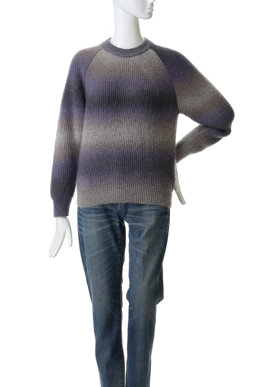 【バトナー/BATONER】のモヘア カスリ ダイ シグネチャー クルーネック 人気、トレンドファッション・服の通販 founy(ファニー) 　ファッション　Fashion　レディースファッション　Fashion for Women　トップス・カットソー　Cut & Sew Tops　ニット　Knit Tops & Sweaters　カジュアルプルオーバー・ニットトップス　Pullovers & Knit Tops / Casual Pullovers　シンプル　Simple, Minimal　新作・新入荷　New Arrivals / New In　A/W・秋冬　Autumn/Winter　other-2|ID: prp329100004768236 ipo3291000000034535484