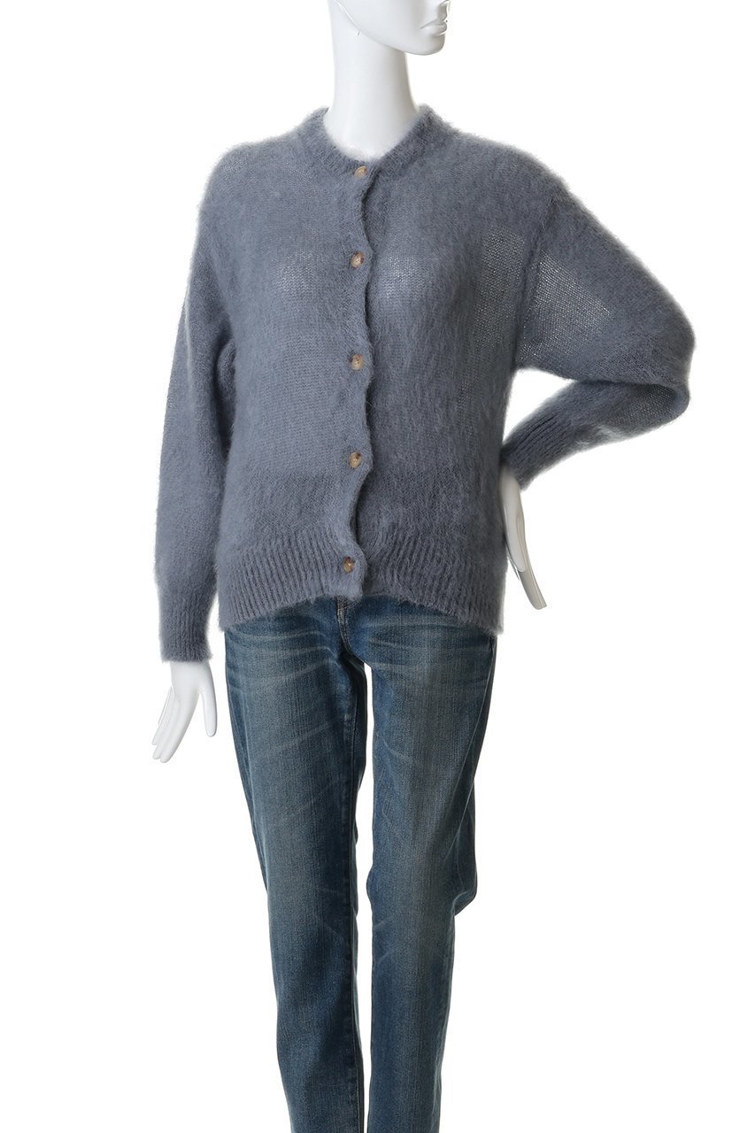 【バトナー/BATONER】のピュア モヘアシャギー クルー カーディガン 人気、トレンドファッション・服の通販 founy(ファニー) 　ファッション　Fashion　レディースファッション　Fashion for Women　トップス・カットソー　Cut & Sew Tops　ニット　Knit Tops & Sweaters　カーディガン・羽織り　Layered Style Cardigans　カーディガン　Cardigan, Knitwear　新作・新入荷　New Arrivals / New In　羽織　Haori, Light Jacket　other-2|ID: prp329100004768238 ipo3291000000034535494