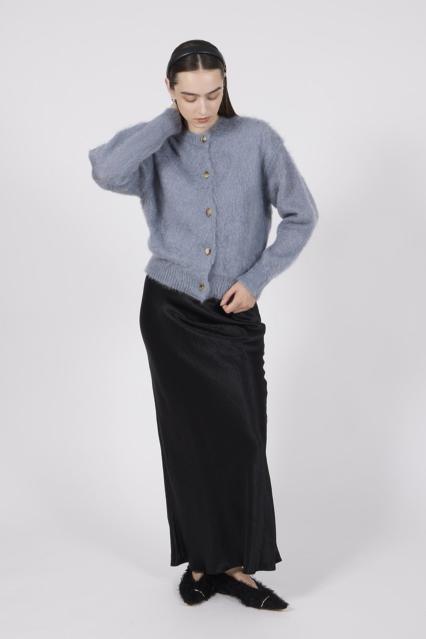 【バトナー/BATONER】のピュア モヘアシャギー クルー カーディガン 人気、トレンドファッション・服の通販 founy(ファニー) 　ファッション　Fashion　レディースファッション　Fashion for Women　トップス・カットソー　Cut & Sew Tops　ニット　Knit Tops & Sweaters　カーディガン・羽織り　Layered Style Cardigans　カーディガン　Cardigan, Knitwear　新作・新入荷　New Arrivals / New In　羽織　Haori, Light Jacket　other-6|ID: prp329100004768238 ipo3291000000034535499