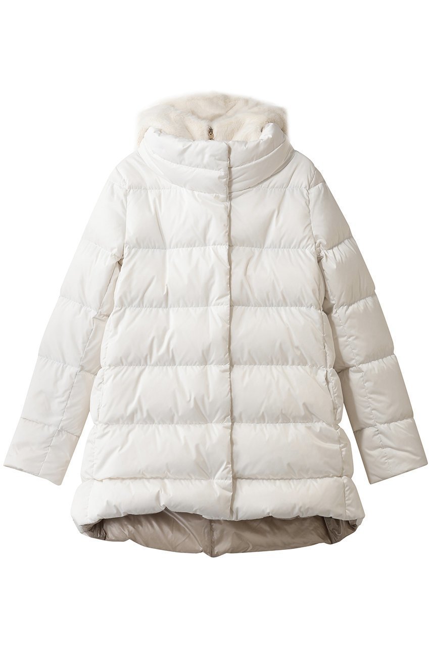【ヘルノ/HERNO】のフェイクファーコンビダウンコート 人気、トレンドファッション・服の通販 founy(ファニー) 　ファッション　Fashion　レディースファッション　Fashion for Women　アウター　Coat / Outerwear Collection　コート・ロングコート・ピーコート　Long Coats, Peacoats & More　ダウンジャケット・軽量ダウン　Warm & Lightweight Down Jackets　オケージョン　Occasion Wear　ダウン　Down, Puffer　エレガント 上品　Elegant　新作・新入荷　New Arrivals / New In　軽量　Lightweight, Ultra Light　防寒　Cold Protection, Winter-Ready　 other-1|ID: prp329100004768239 ipo3291000000034535505