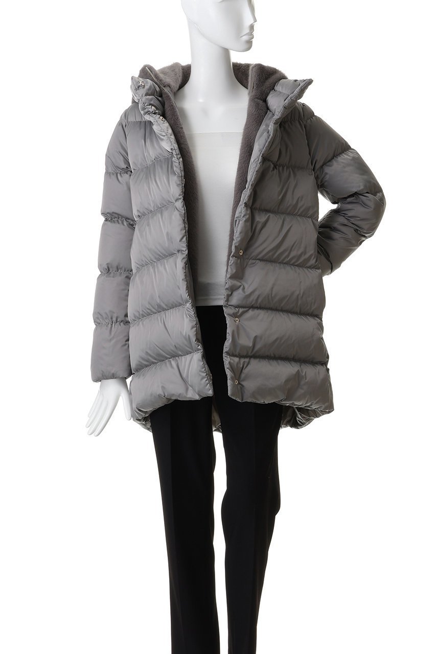 【ヘルノ/HERNO】のフェイクファーコンビダウンコート 人気、トレンドファッション・服の通販 founy(ファニー) 　ファッション　Fashion　レディースファッション　Fashion for Women　アウター　Coat / Outerwear Collection　コート・ロングコート・ピーコート　Long Coats, Peacoats & More　ダウンジャケット・軽量ダウン　Warm & Lightweight Down Jackets　オケージョン　Occasion Wear　ダウン　Down, Puffer　エレガント 上品　Elegant　新作・新入荷　New Arrivals / New In　軽量　Lightweight, Ultra Light　防寒　Cold Protection, Winter-Ready　other-8|ID: prp329100004768239 ipo3291000000034535518