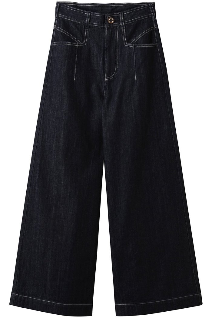 【アルアバイル/allureville】の【Loulou Willoughby】デニムバギーパンツ A インテリア・キッズ・メンズ・レディースファッション・服の通販 founy(ファニー) https://founy.com/ ファッション Fashion レディースファッション Fashion for Women パンツ Pants & Trousers 2025年 2025 2025-2026秋冬・A/W Autumn/Winter 2025–26 AW25–26 インディゴ Indigo Denim デニム Denim, Jeans Material ロング Long, Long-Length 定番 Standard, Basic Item A/W・秋冬 Autumn/Winter |ID: prp329100004768244 ipo3291000000034535541