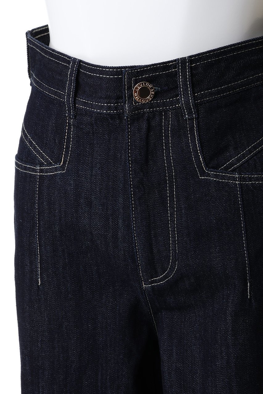 【アルアバイル/allureville】の【Loulou Willoughby】デニムバギーパンツ A 人気、トレンドファッション・服の通販 founy(ファニー) 　ファッション　Fashion　レディースファッション　Fashion for Women　パンツ　Pants & Trousers　2025年　2025　2025-2026秋冬・A/W　Autumn/Winter 2025–26 AW25–26　インディゴ　Indigo Denim　デニム　Denim, Jeans Material　ロング　Long, Long-Length　定番　Standard, Basic Item　A/W・秋冬　Autumn/Winter　other-5|ID: prp329100004768244 ipo3291000000034535548