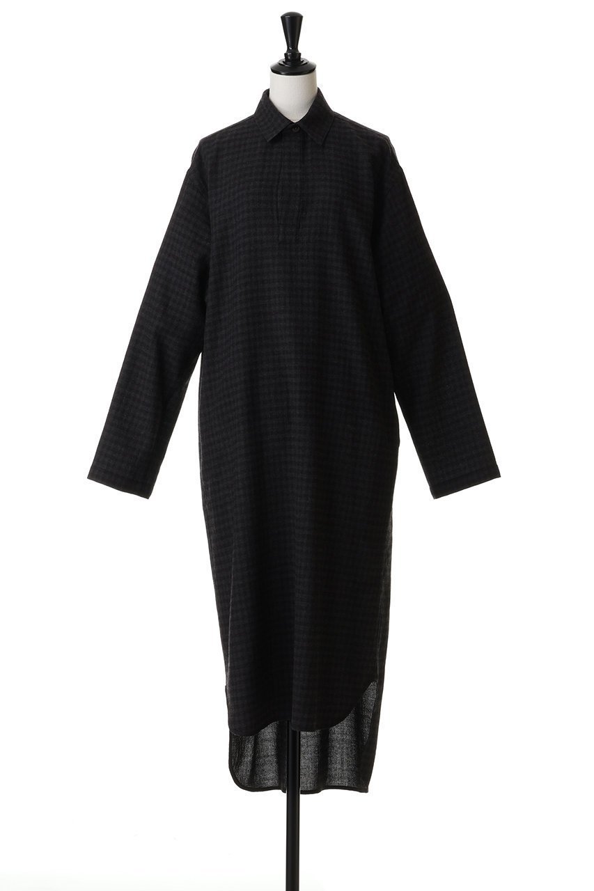 【ブラミンク/BLAMINK】のチェックロングスリーブワンピース 人気、トレンドファッション・服の通販 founy(ファニー) 　ファッション　Fashion　レディースファッション　Fashion for Women　ワンピース　Dresses　チュニック　Tunic Tops & Dresses　シンプル　Simple, Minimal　チェック　Check, Plaid, Tartan　チュニック　Tunic, Long Top　フォルム　Silhouette, Form　ロング　Long, Long-Length　other-2|ID: prp329100004768252 ipo3291000000035845365