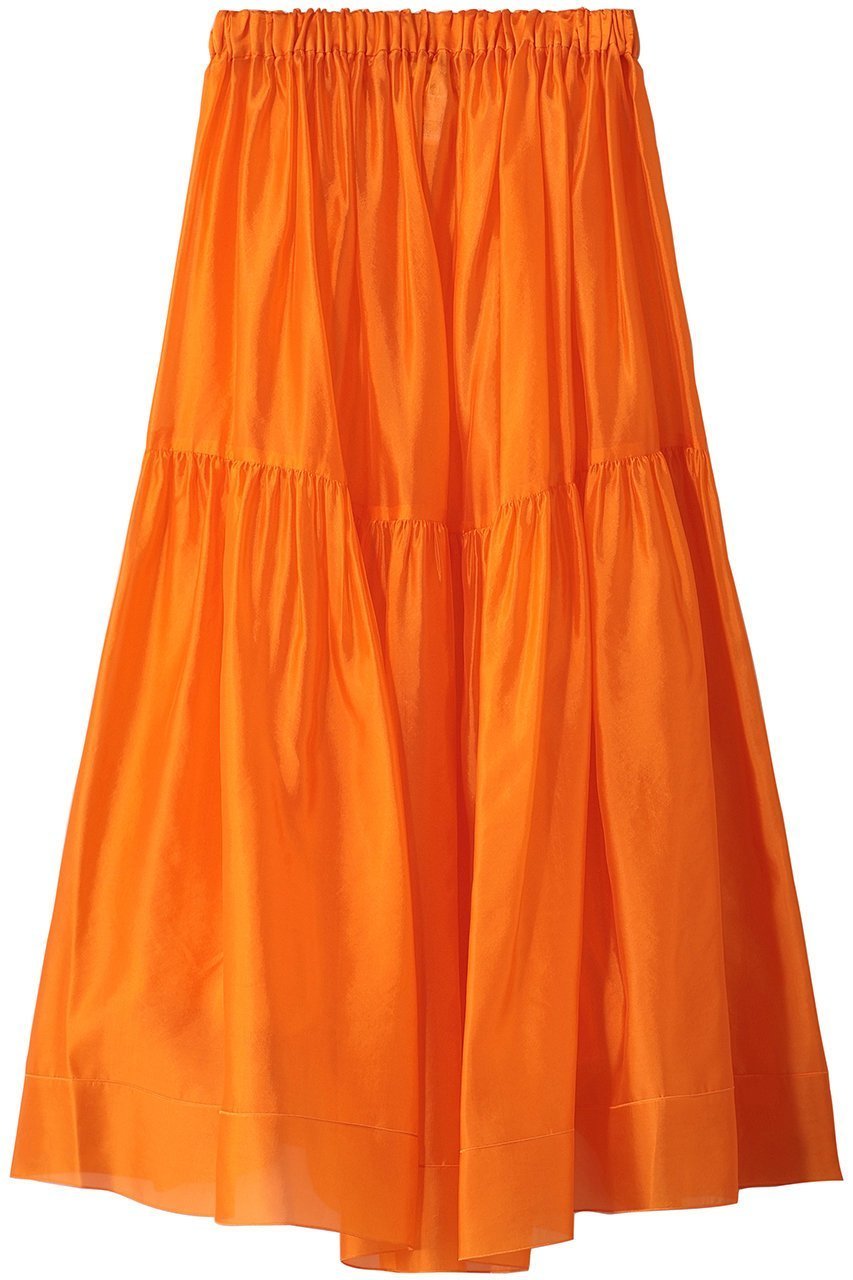 【ブラミンク/BLAMINK】のシルクギャザースカート 人気、トレンドファッション・服の通販 founy(ファニー) 　ファッション　Fashion　レディースファッション　Fashion for Women　スカート　Skirts　エレガント 上品　Elegant　ギャザー　Gathered, Ruffled　シアー　Sheer, See-Through　スウェット / スエット　Sweatshirt, Sweatwear　ヘムライン　Hemline, Bottom Cut　新作・新入荷　New Arrivals / New In　 other-1|ID: prp329100004768259 ipo3291000000034535645