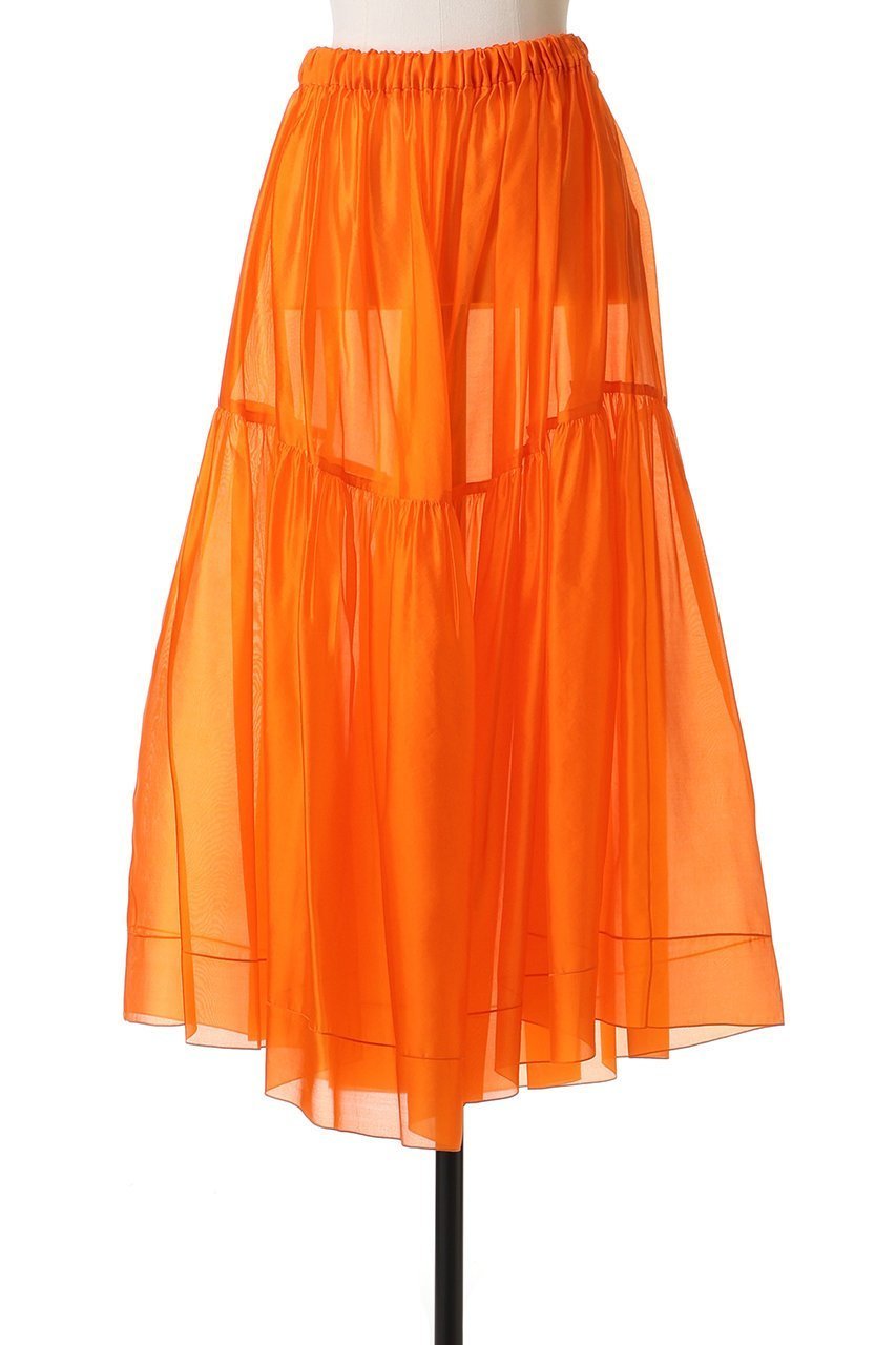 【ブラミンク/BLAMINK】のシルクギャザースカート 人気、トレンドファッション・服の通販 founy(ファニー) 　ファッション　Fashion　レディースファッション　Fashion for Women　スカート　Skirts　エレガント 上品　Elegant　ギャザー　Gathered, Ruffled　シアー　Sheer, See-Through　スウェット / スエット　Sweatshirt, Sweatwear　ヘムライン　Hemline, Bottom Cut　新作・新入荷　New Arrivals / New In　other-2|ID: prp329100004768259 ipo3291000000034535647