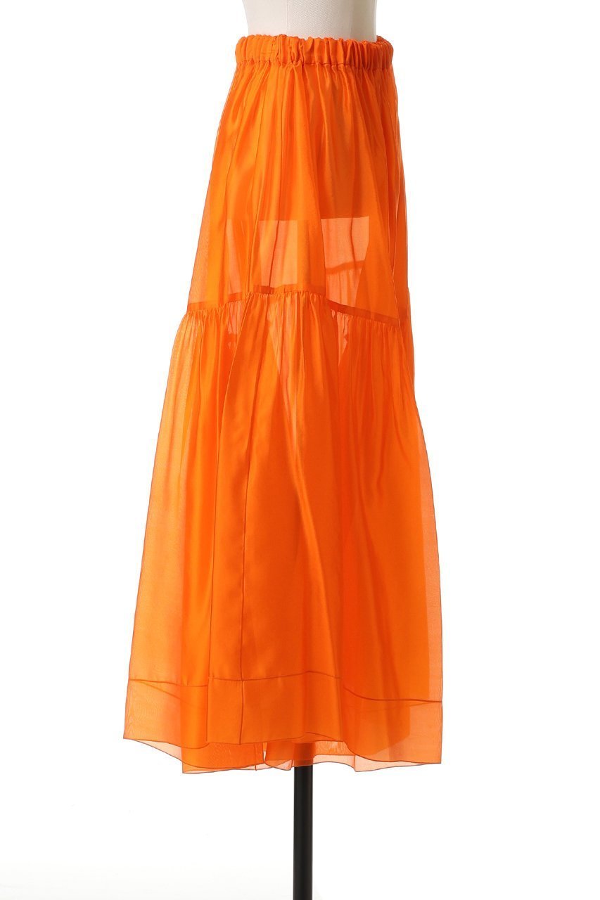 【ブラミンク/BLAMINK】のシルクギャザースカート 人気、トレンドファッション・服の通販 founy(ファニー) 　ファッション　Fashion　レディースファッション　Fashion for Women　スカート　Skirts　エレガント 上品　Elegant　ギャザー　Gathered, Ruffled　シアー　Sheer, See-Through　スウェット / スエット　Sweatshirt, Sweatwear　ヘムライン　Hemline, Bottom Cut　新作・新入荷　New Arrivals / New In　other-3|ID: prp329100004768259 ipo3291000000034535648