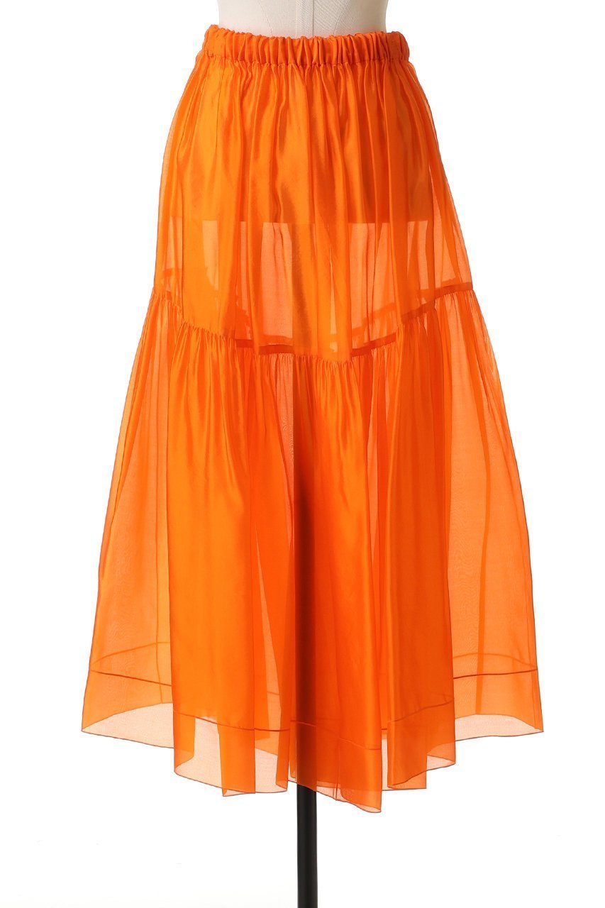 【ブラミンク/BLAMINK】のシルクギャザースカート 人気、トレンドファッション・服の通販 founy(ファニー) 　ファッション　Fashion　レディースファッション　Fashion for Women　スカート　Skirts　エレガント 上品　Elegant　ギャザー　Gathered, Ruffled　シアー　Sheer, See-Through　スウェット / スエット　Sweatshirt, Sweatwear　ヘムライン　Hemline, Bottom Cut　新作・新入荷　New Arrivals / New In　other-4|ID: prp329100004768259 ipo3291000000034535649